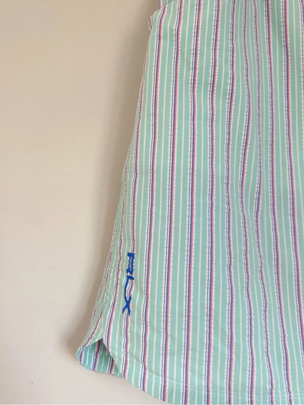RLX Ralph Lauren Striped Golf Skort Skirt with Built-In Shorts Size Medium